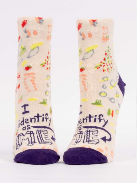 Blue Q Womens Identify as Me Socks
