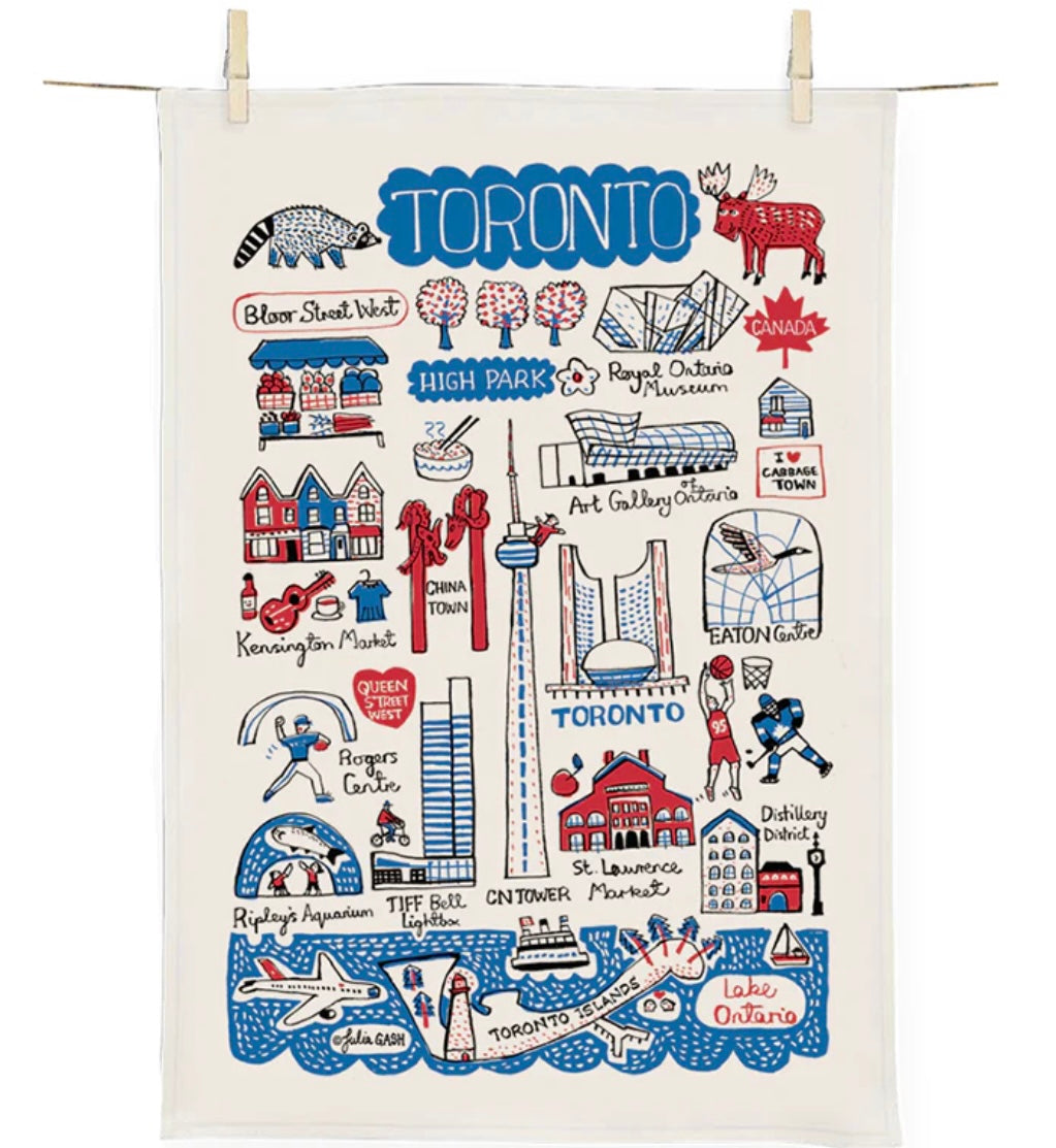 Toronto Cityscape Tea Towel