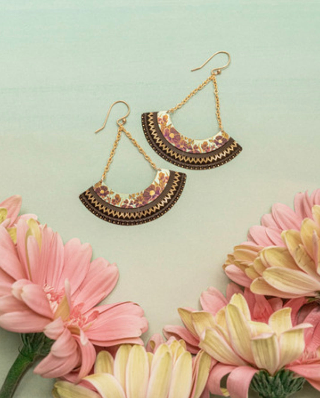 Holly Yashi Leah Rose Earrings