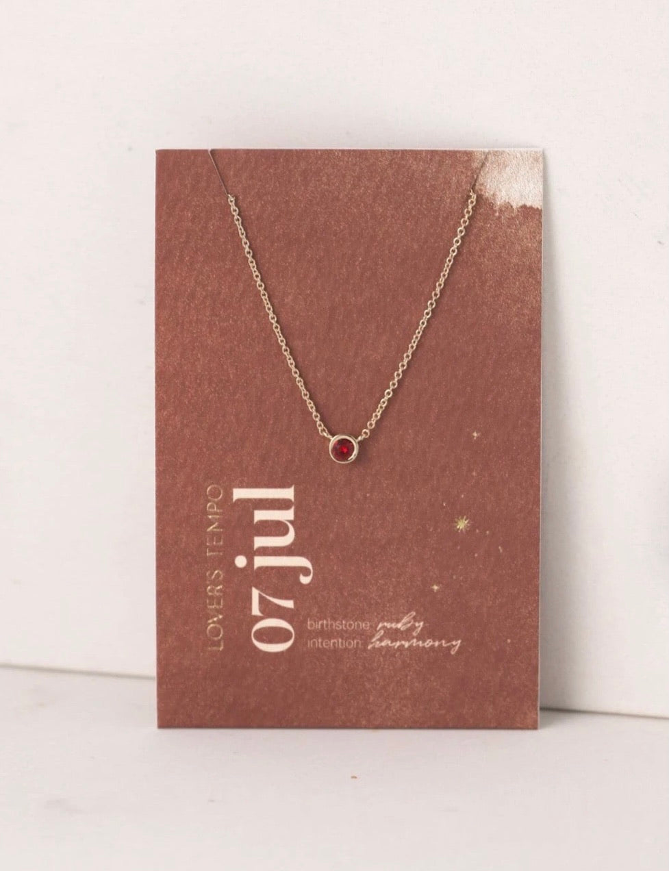 Lover’s Tempo Kaleidoscope Birthstone Gold Necklace