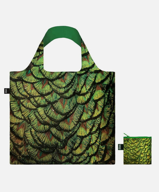 LOQI National Geographic Tote Bag Indian Peafowl