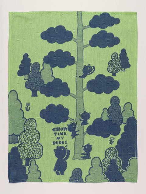 Blue Q Tea Towel Chow Time My Dudes