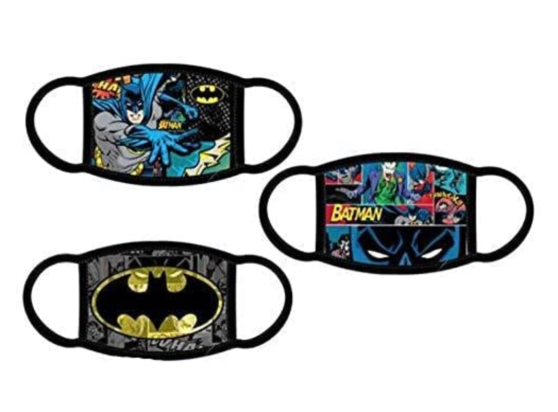 Kids Batman Facemasks 3 pack