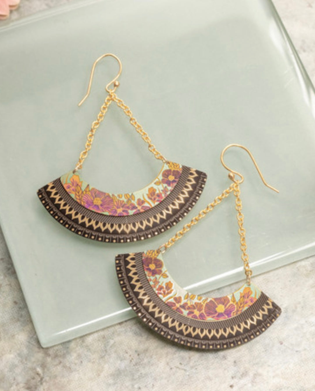 Holly Yashi Leah Rose Earrings