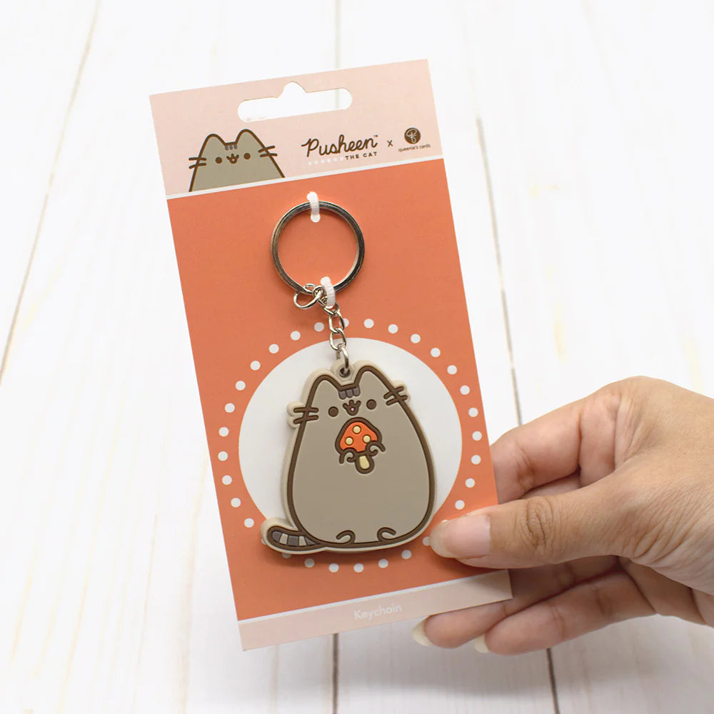 Queenie's Cards x Pusheen Mushroom Keychain