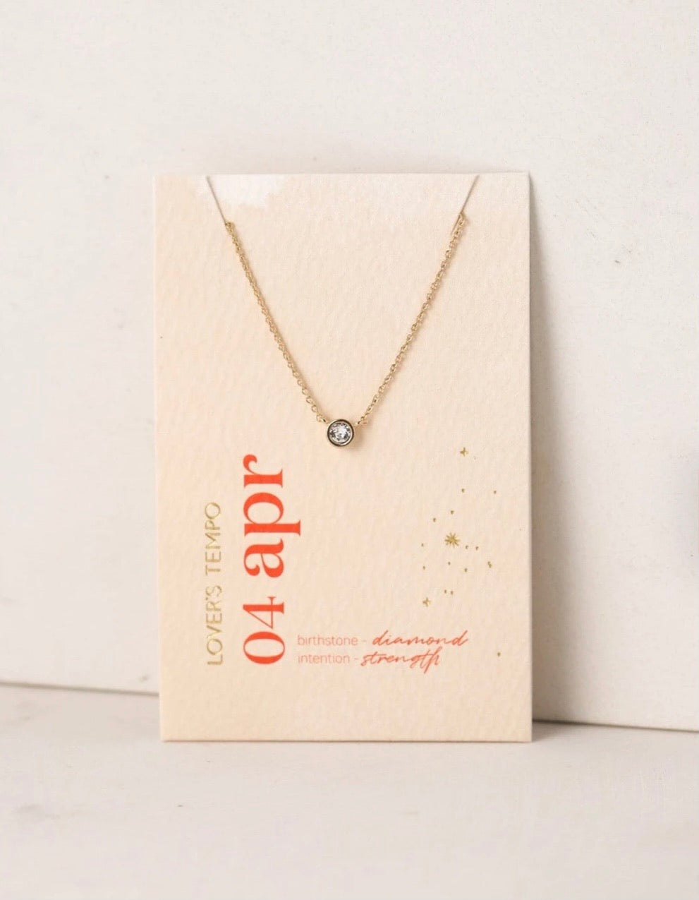 Lover’s Tempo Kaleidoscope Birthstone Gold Necklace