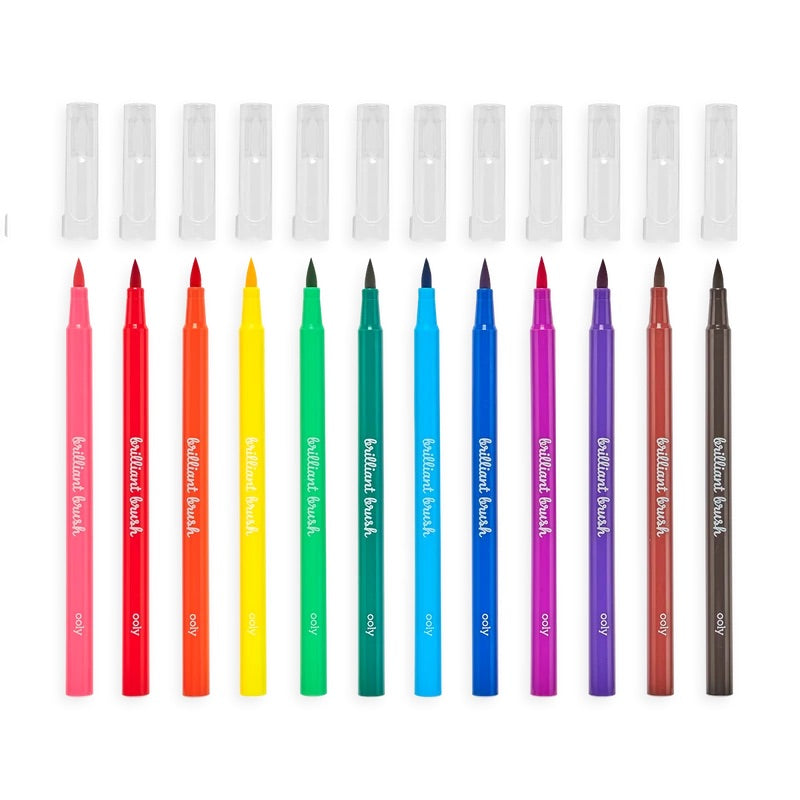 Ooly Brilliant Brush Set of 12 Markers