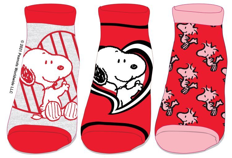 Peanuts Classic Charlie Woodstock Snoopy Lucy Womens 6 Pack Ankle Socks 