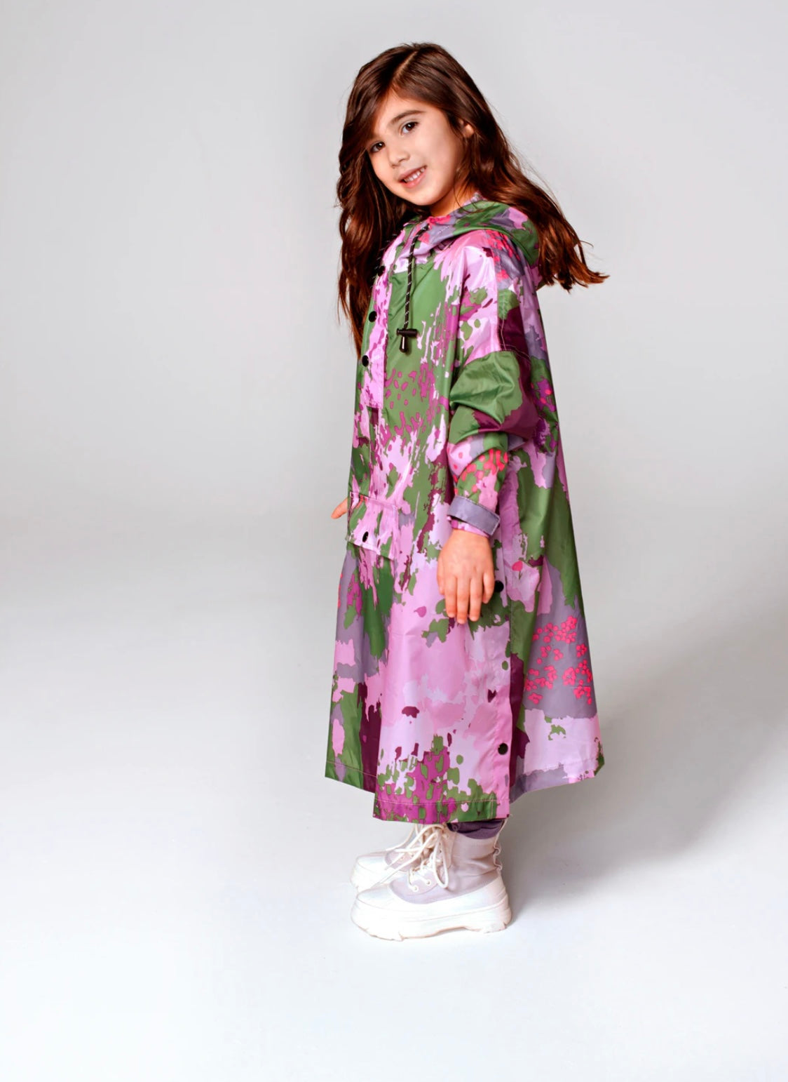 Rainkiss Digi Spring Camo Kids Rain Poncho