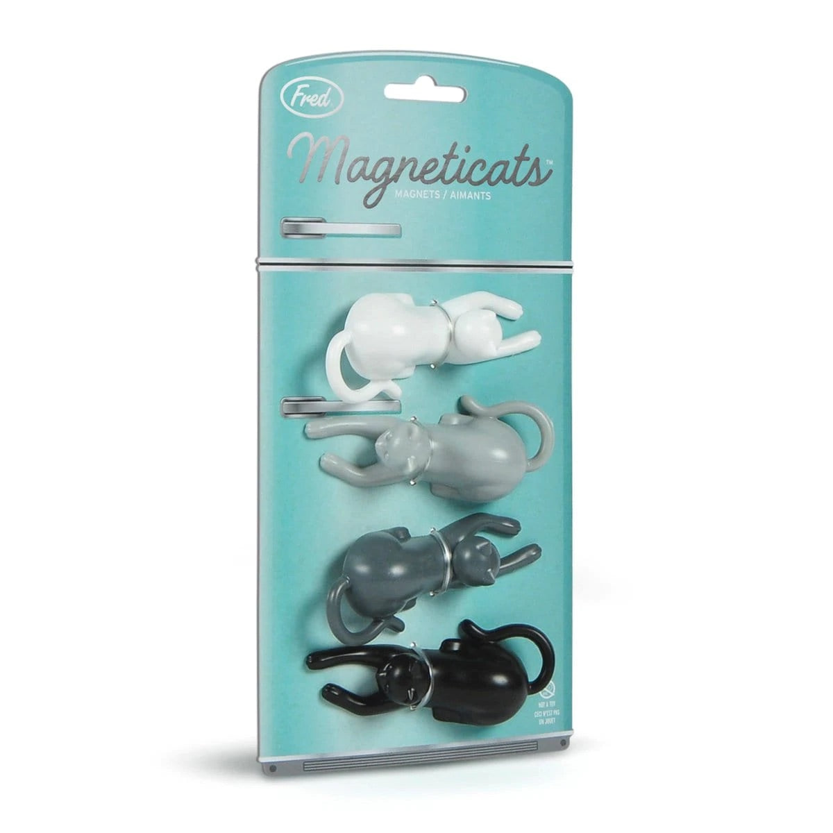 Fred Magneticats Set of 4 Magnets