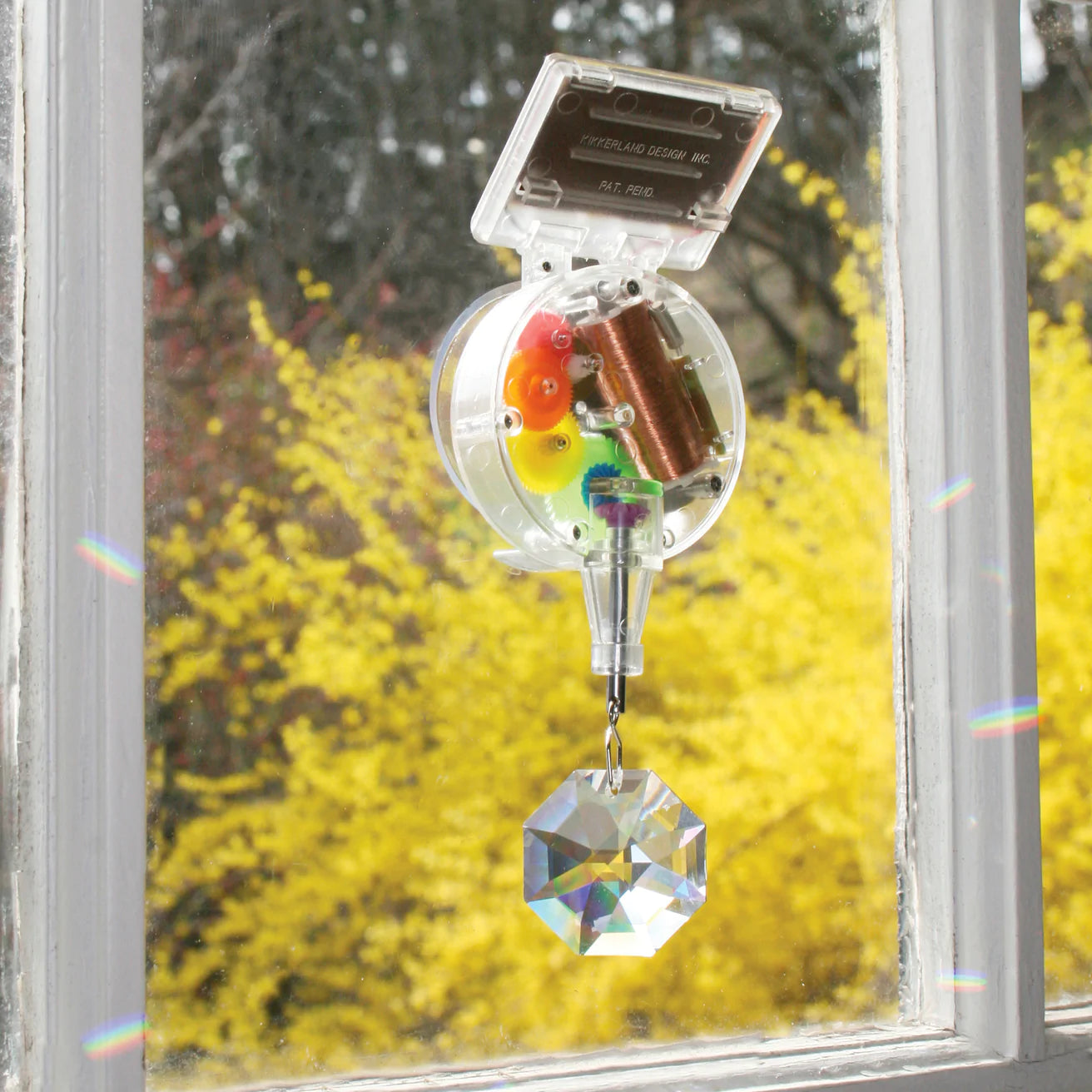 Kikkerland Solar Powered RainbowMaker With Crystal