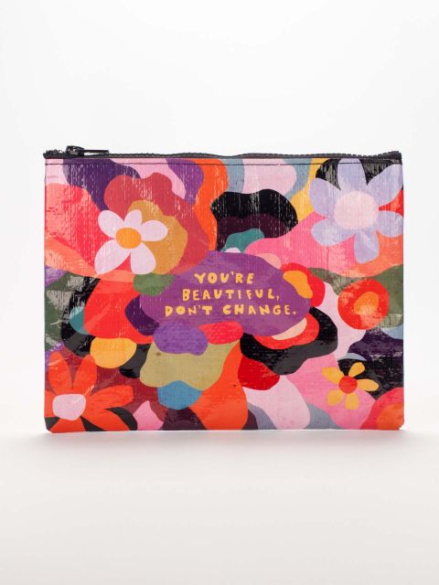 Blue Q Beautiful Don’t Change Zipper Pouch