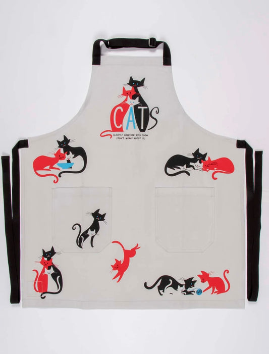 Blue Q CATS Slightly Obsessed With Them Apron