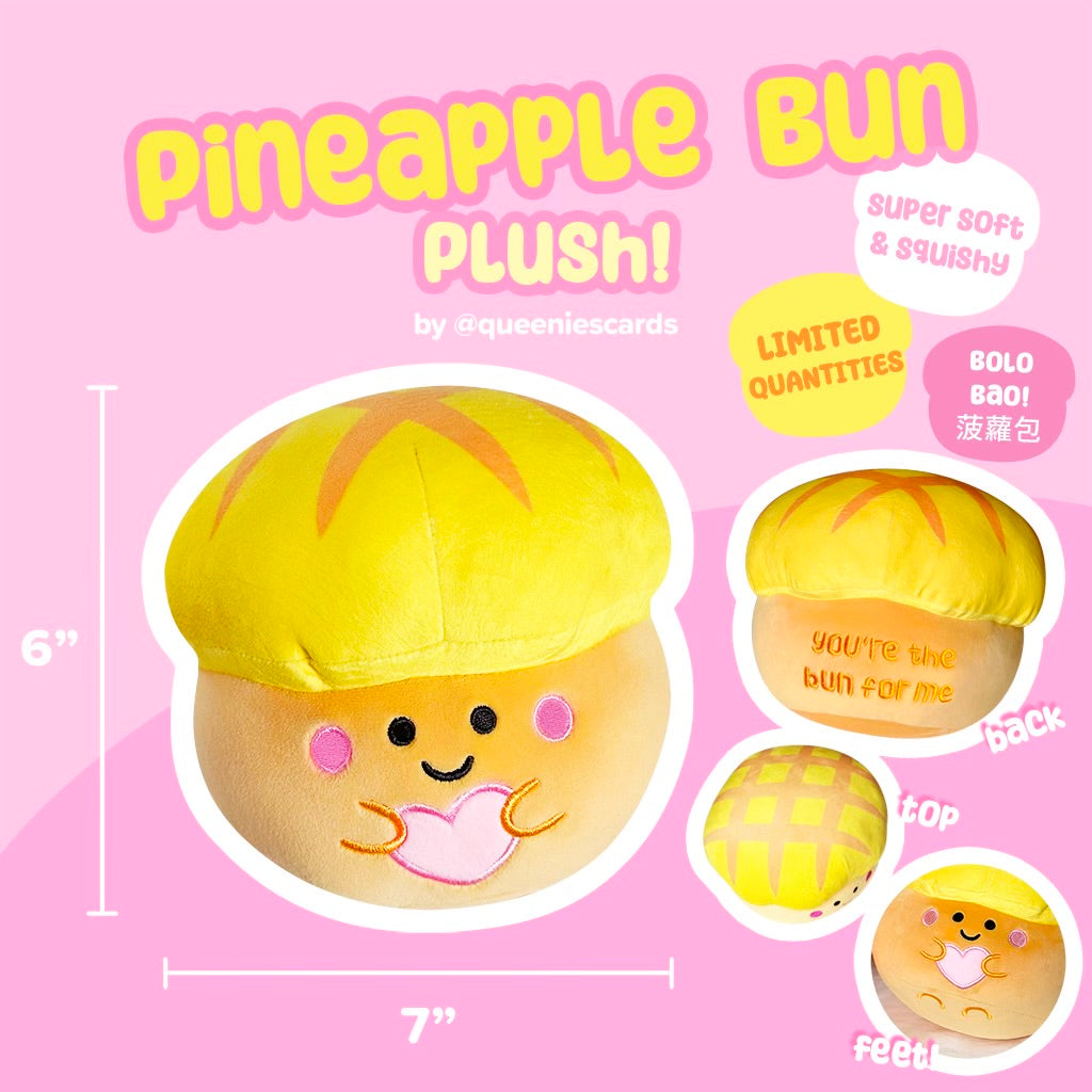 Queenie Cards Pineapple Bun Plush