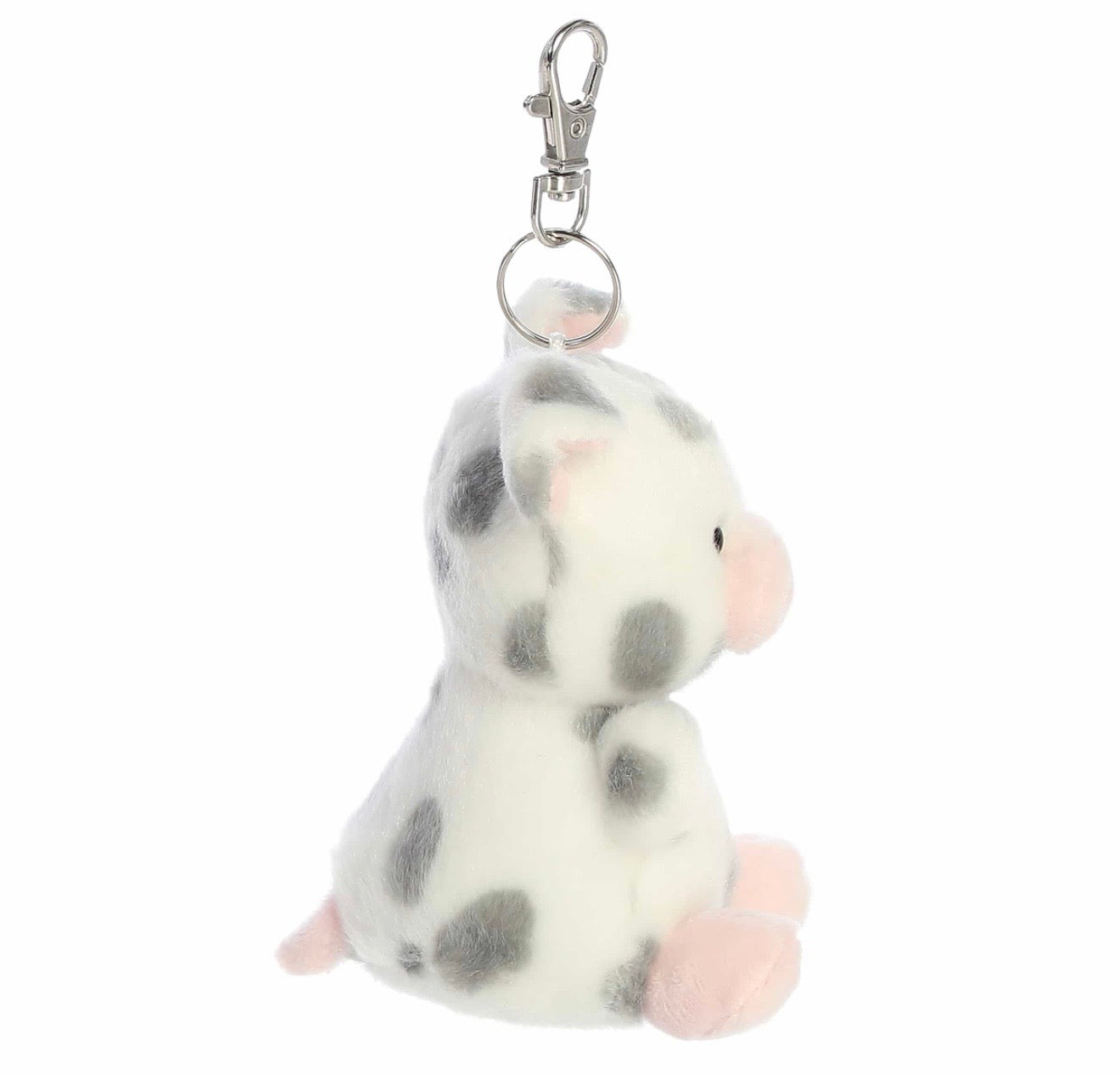 Palm Pals Piggles Spotted Pig Clip On Keychain