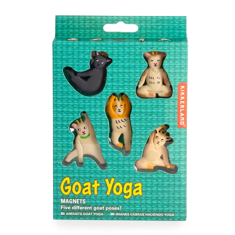 Kikkerland Goat Yoga Magnets