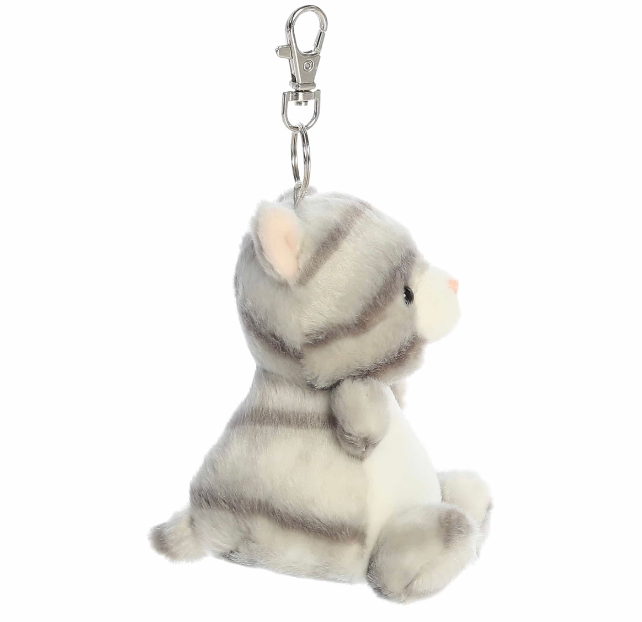 Palm Pals Silver Kitty Clip On Keychain