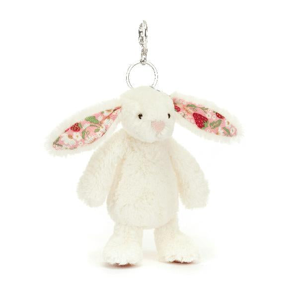 JellyCat Blossom Cream Bunny Berry Bag Charm