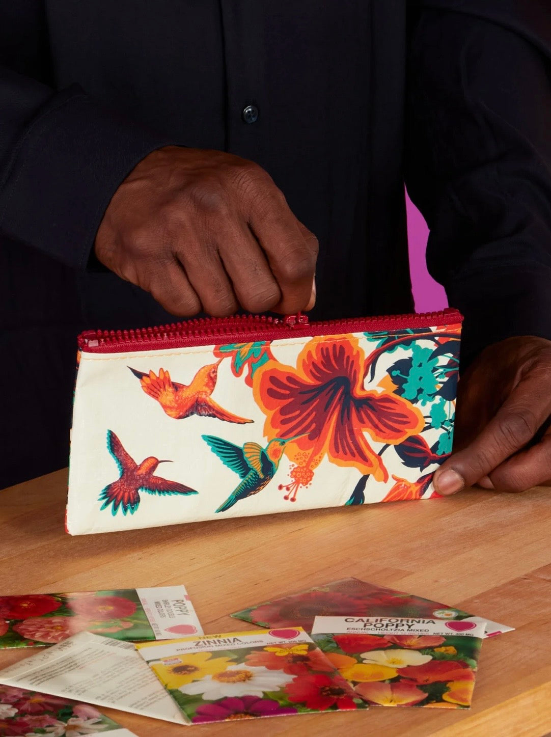 Blue Q Hummingbird Pencil Case