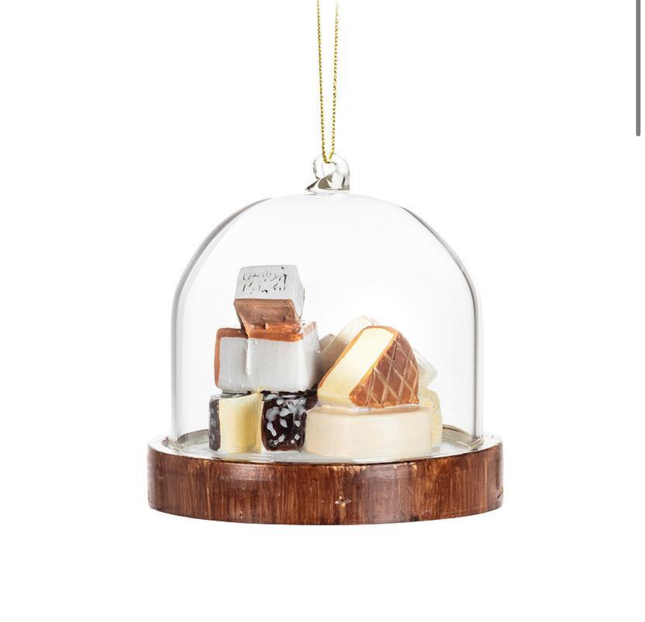 Cheese Board Dome Ornament