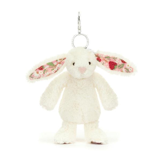 JellyCat Blossom Cream Bunny Berry Bag Charm