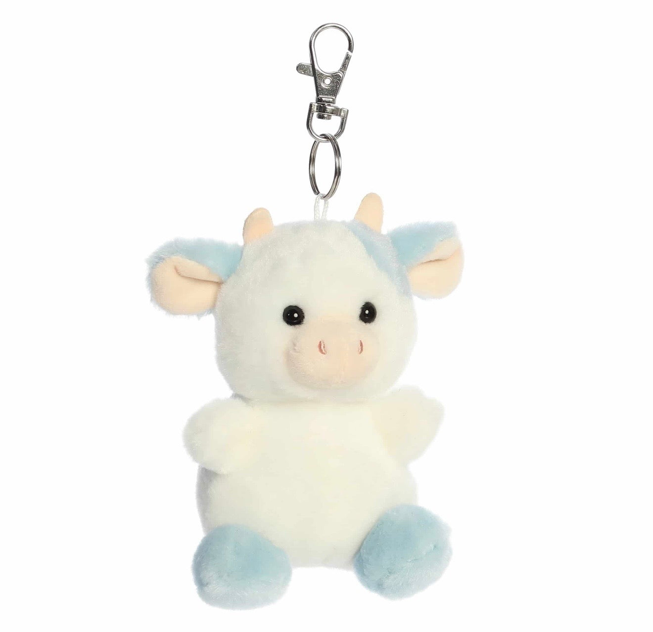 Palm Pals Skyla Blueberry Cow Clip On Keychain