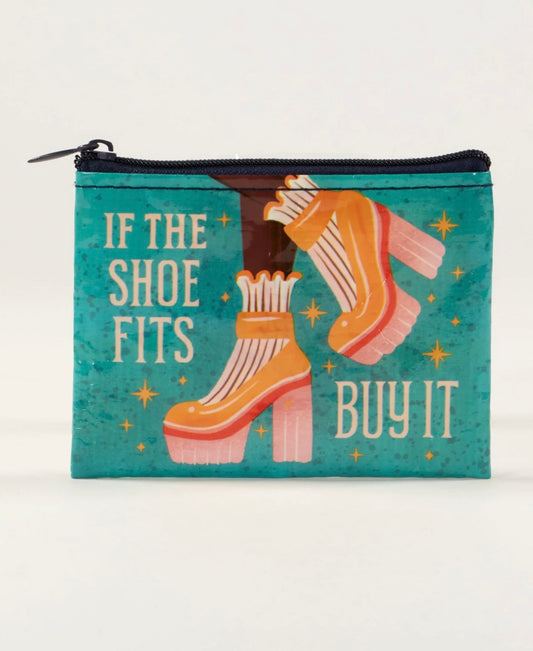Blue Q If The Shoe Fits, Buy It Coin Purse