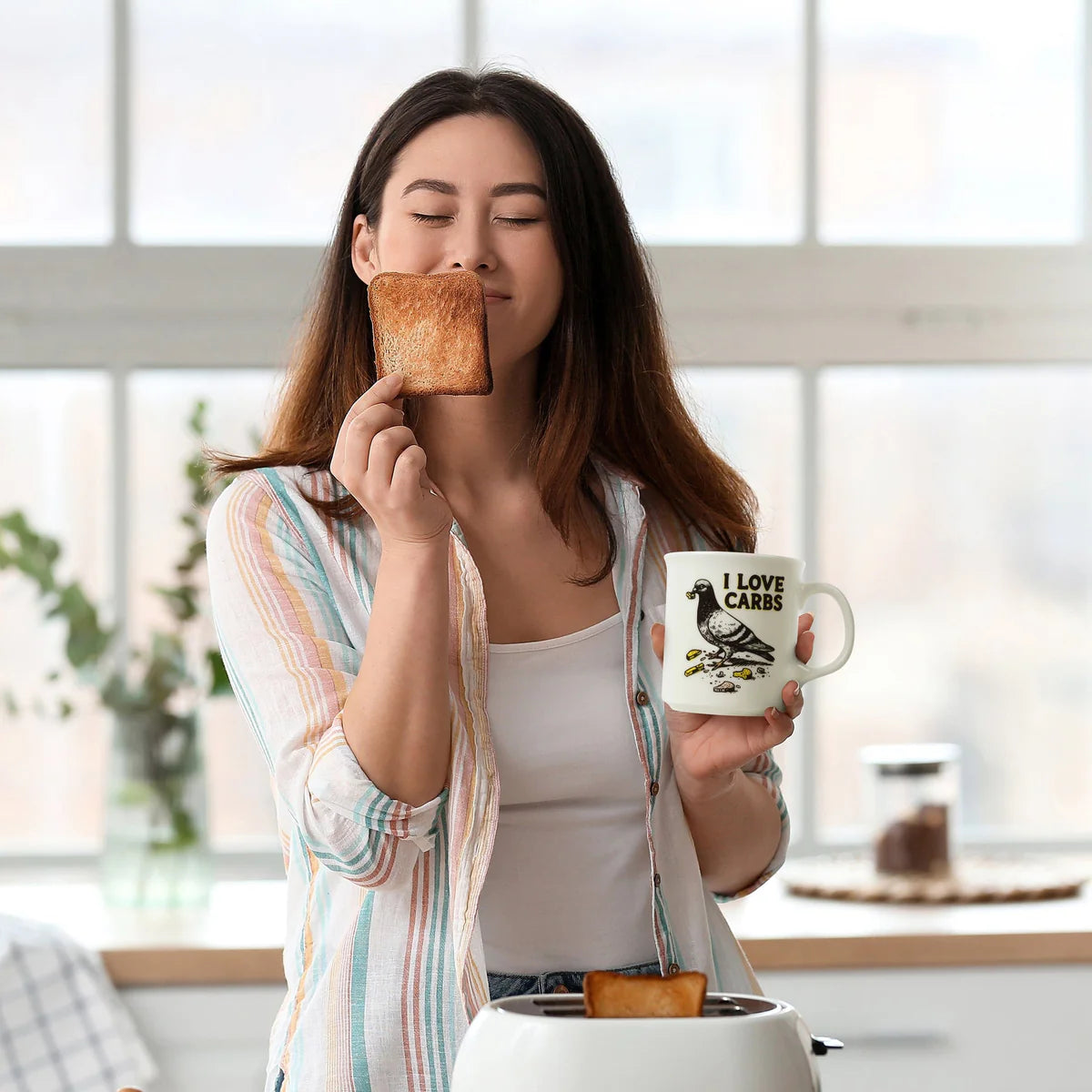 Fred & Friends SAY ANYTHING “I Love Carbs” MUG