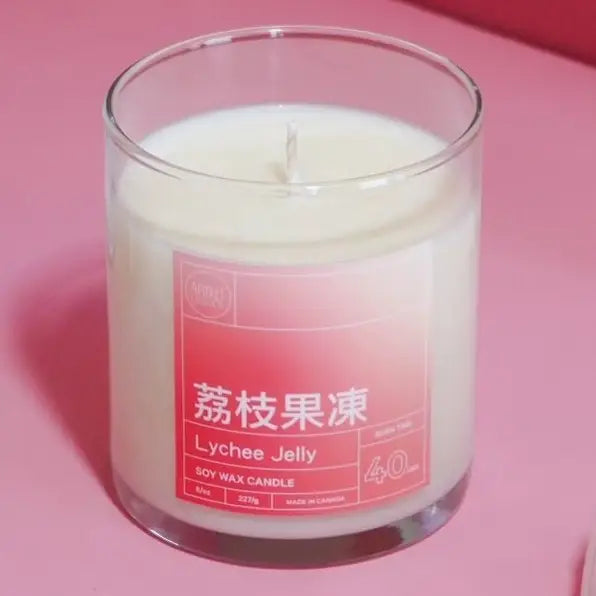 ArtketGoods Lychee Coconut Jelly Soy Wax Candle
