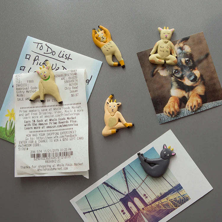Kikkerland Goat Yoga Magnets