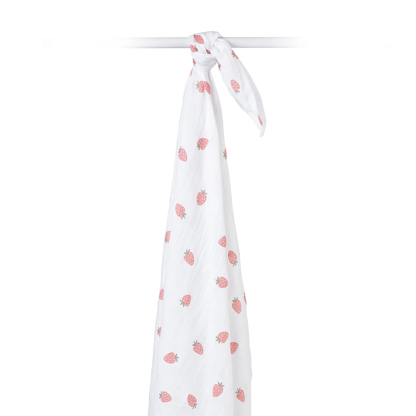 Lulujo Strawberries Swaddle Blanket