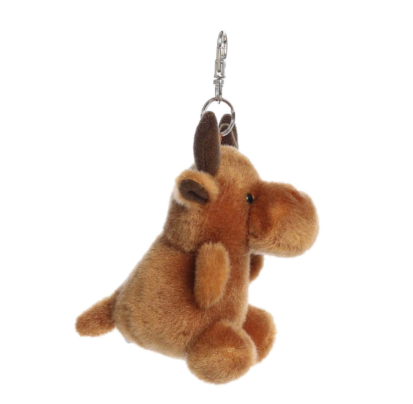 Palm Pals Cinnamon Moose Clip On Keychain