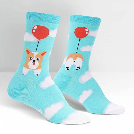 SOCK IT TO ME Pup, Pup And Away Women’s Crew Socks