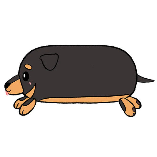 Squishable Mini Fluffy Dachshund