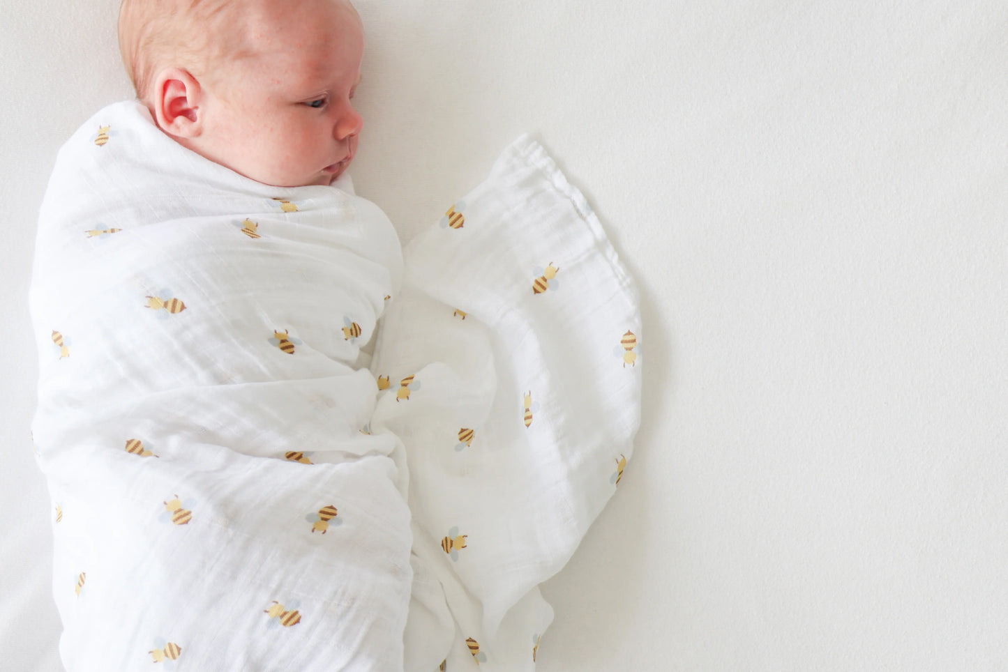Lulujo Bees Swaddle Blanket