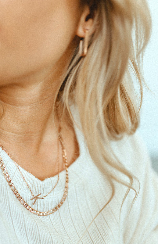 jj+rr Gold Charlotte Figaro Necklace