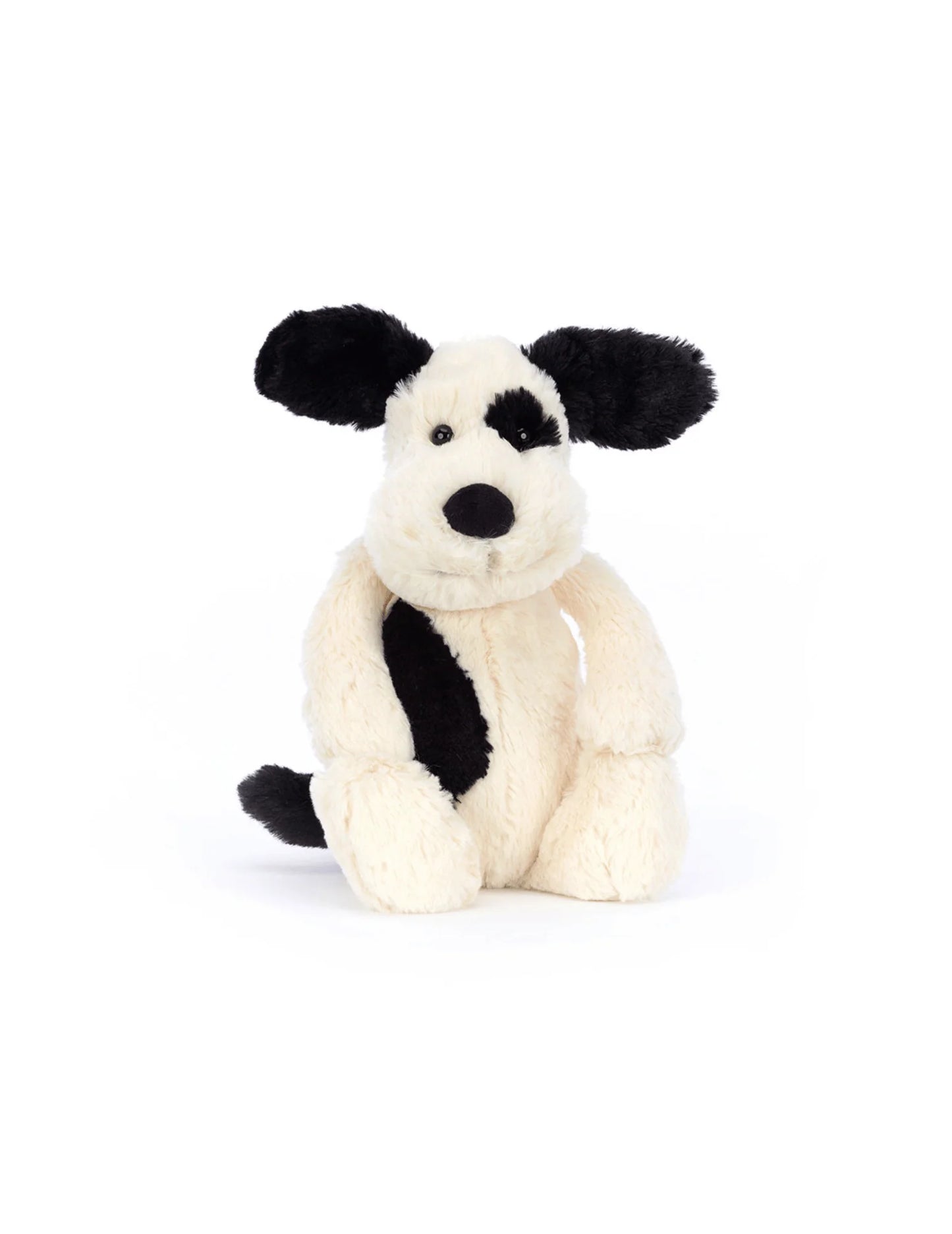 JellyCat Bashful Black & Cream Puppy