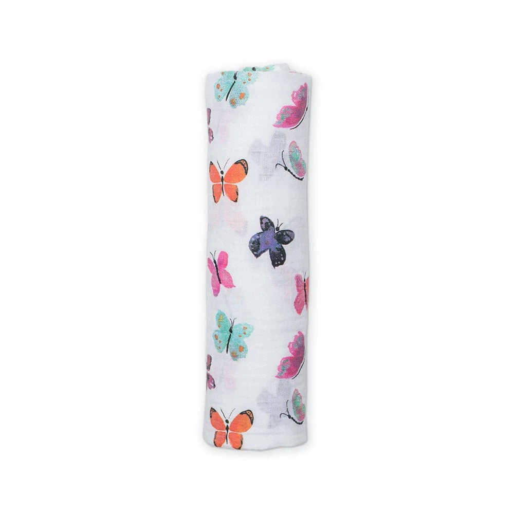 Lulujo Butterfly Swaddle Blanket