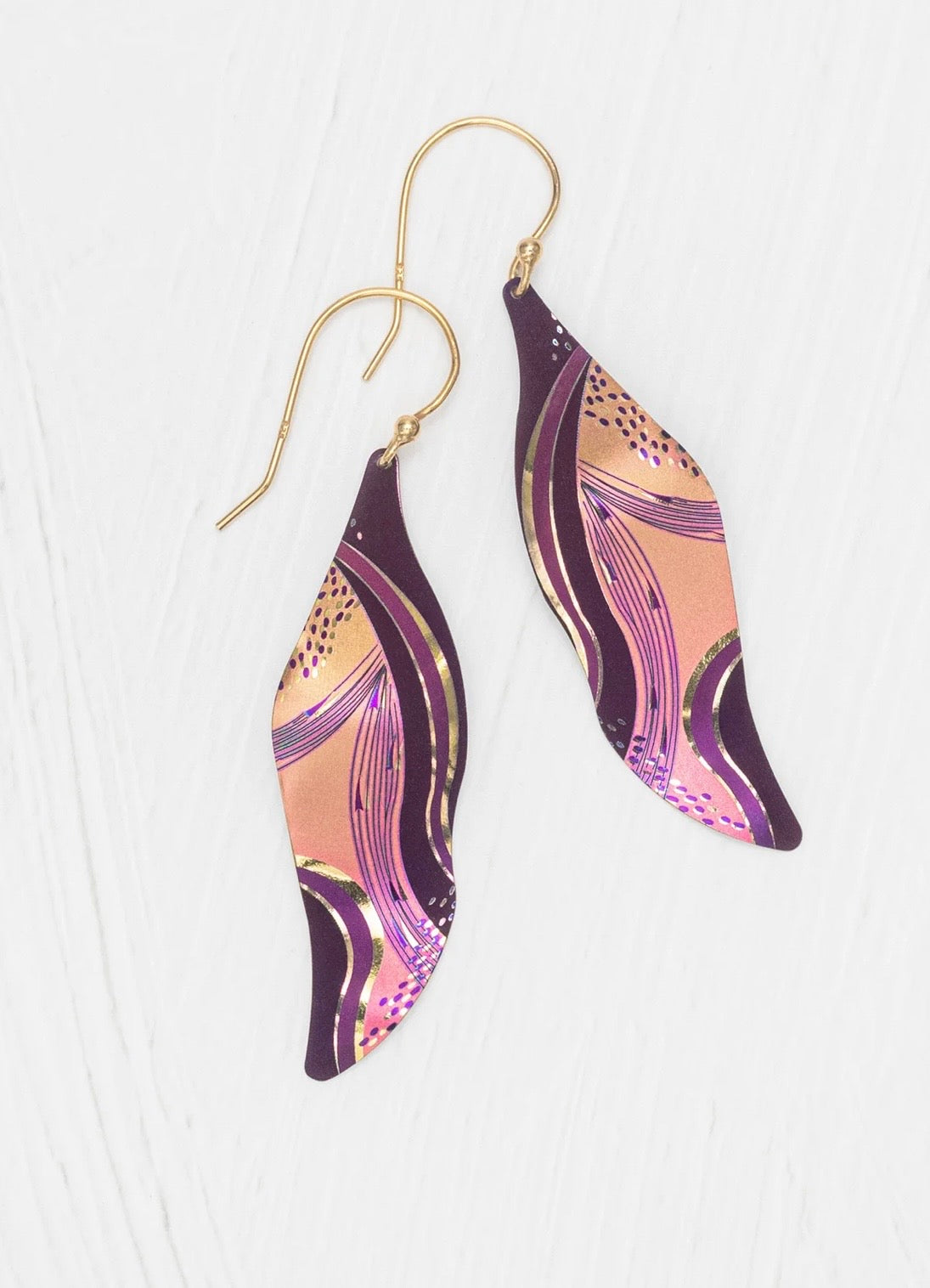 Holly Yashi Turning Leaf Earrings