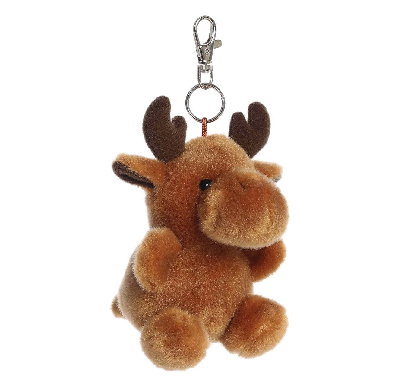 Palm Pals Cinnamon Moose Clip On Keychain