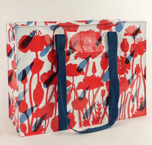 Blue Q Shoulder Tote Flower Shower