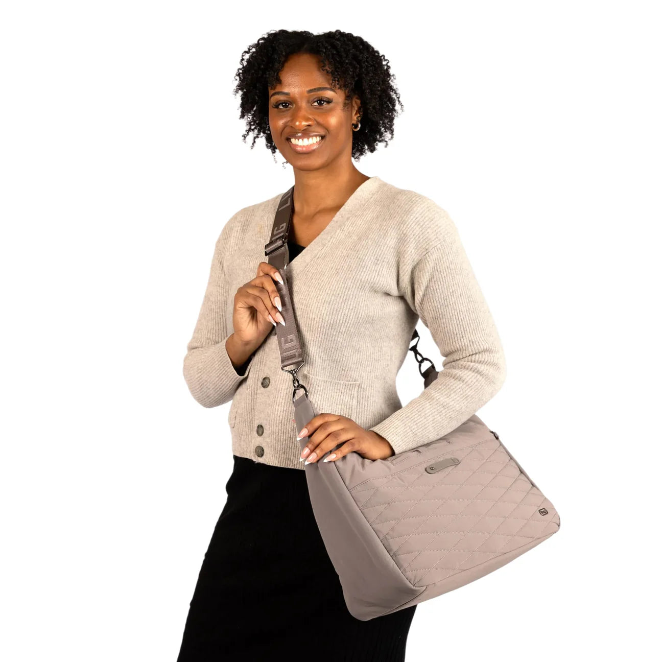 Lug Balsa Large Hobo Bag Black