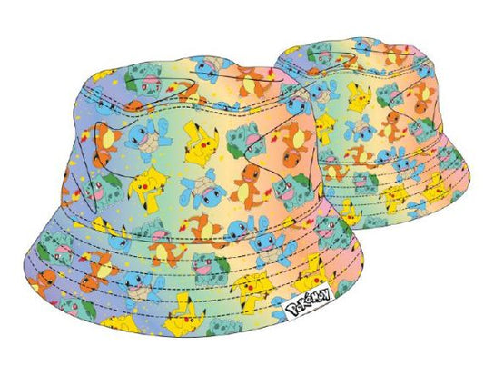 POKEMON - Youth Rainbow Starter Pokemon Bucket Hat
