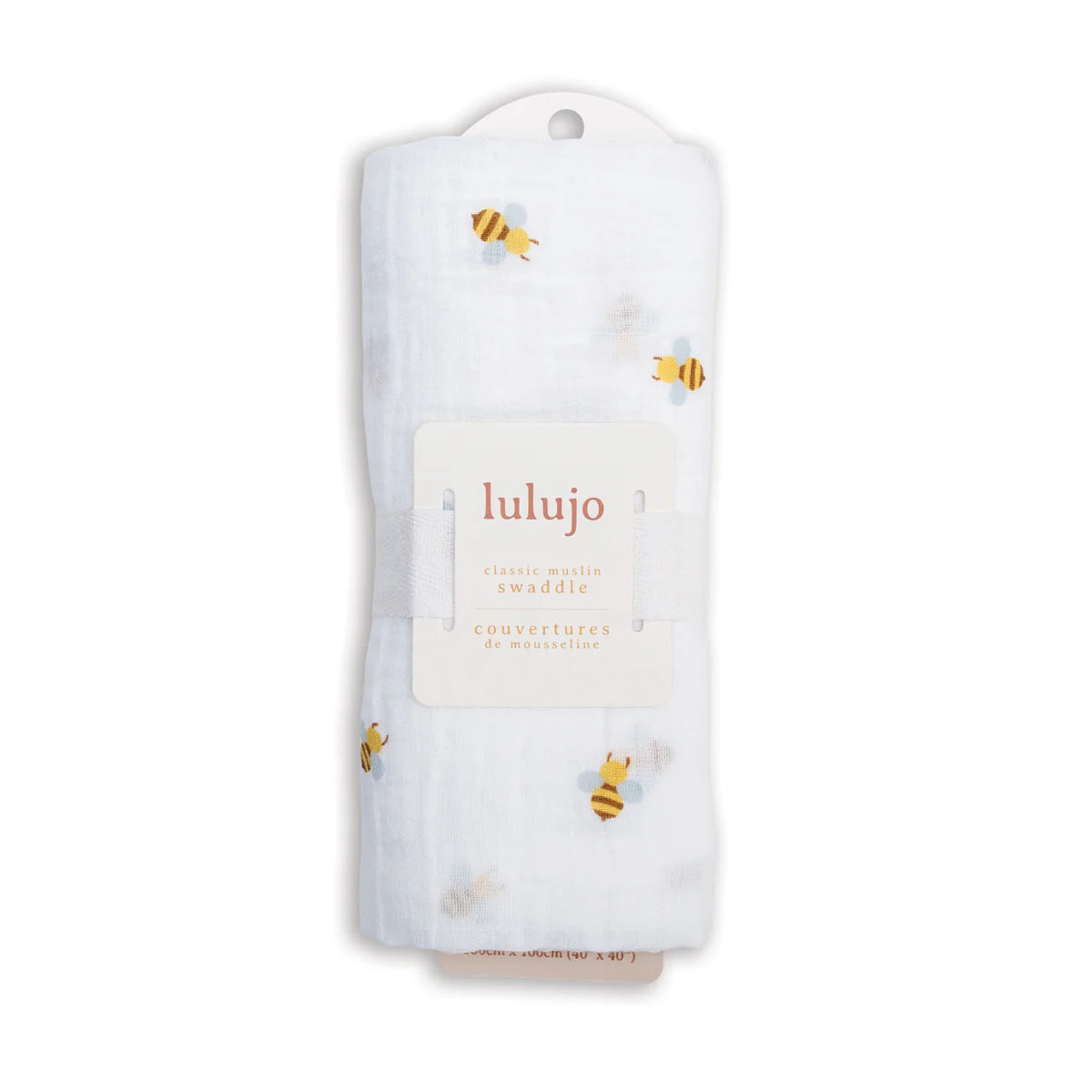 Lulujo Bees Swaddle Blanket