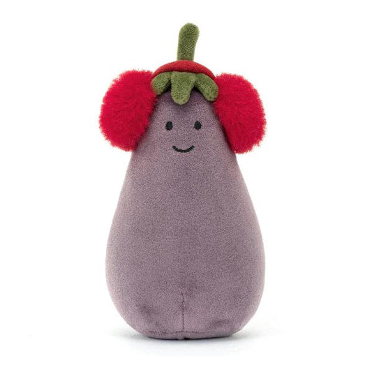 JellyCat Toastie Vivacious Red Eggplant