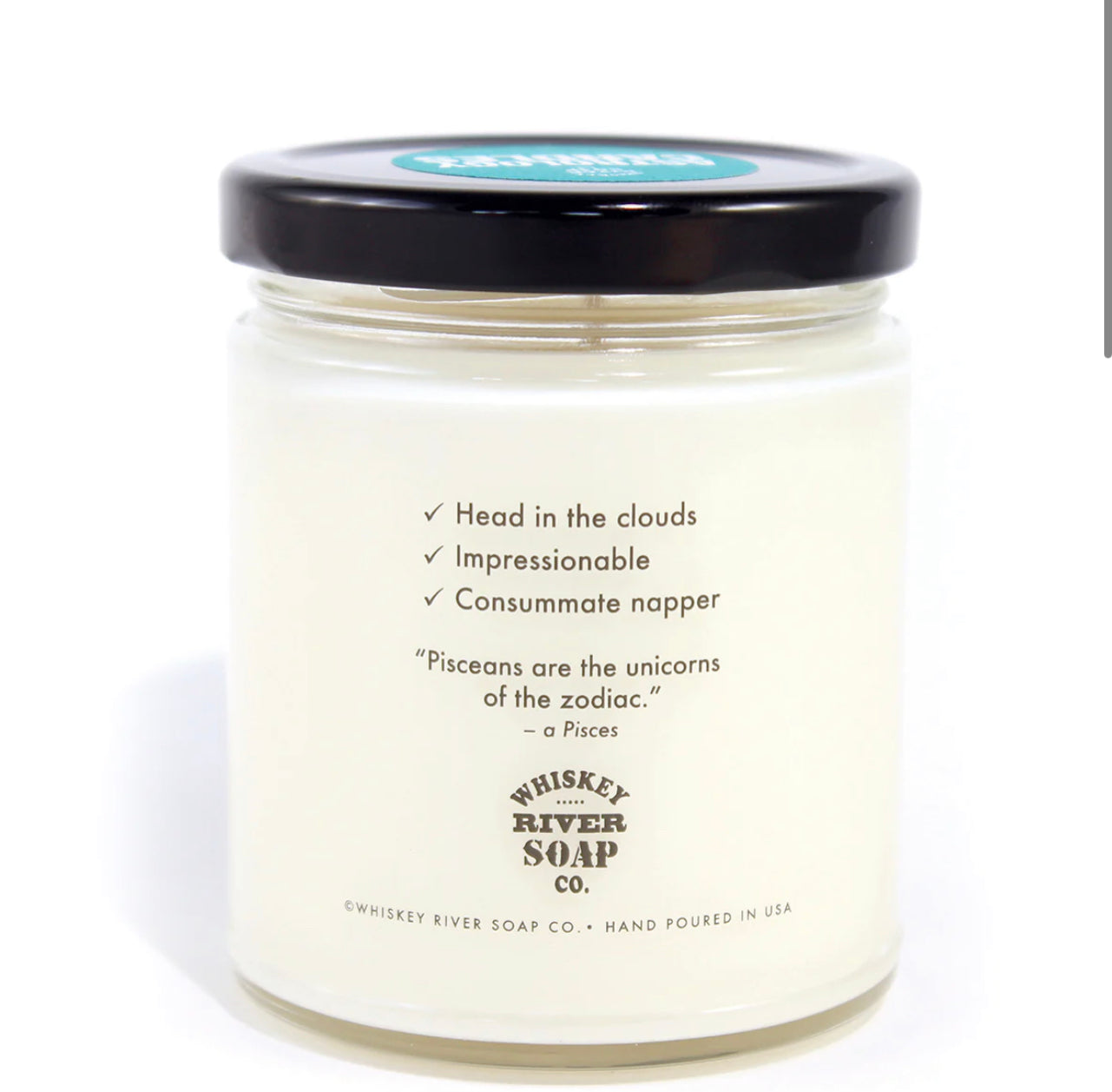 Whiskey River Astrology Candle Pisces