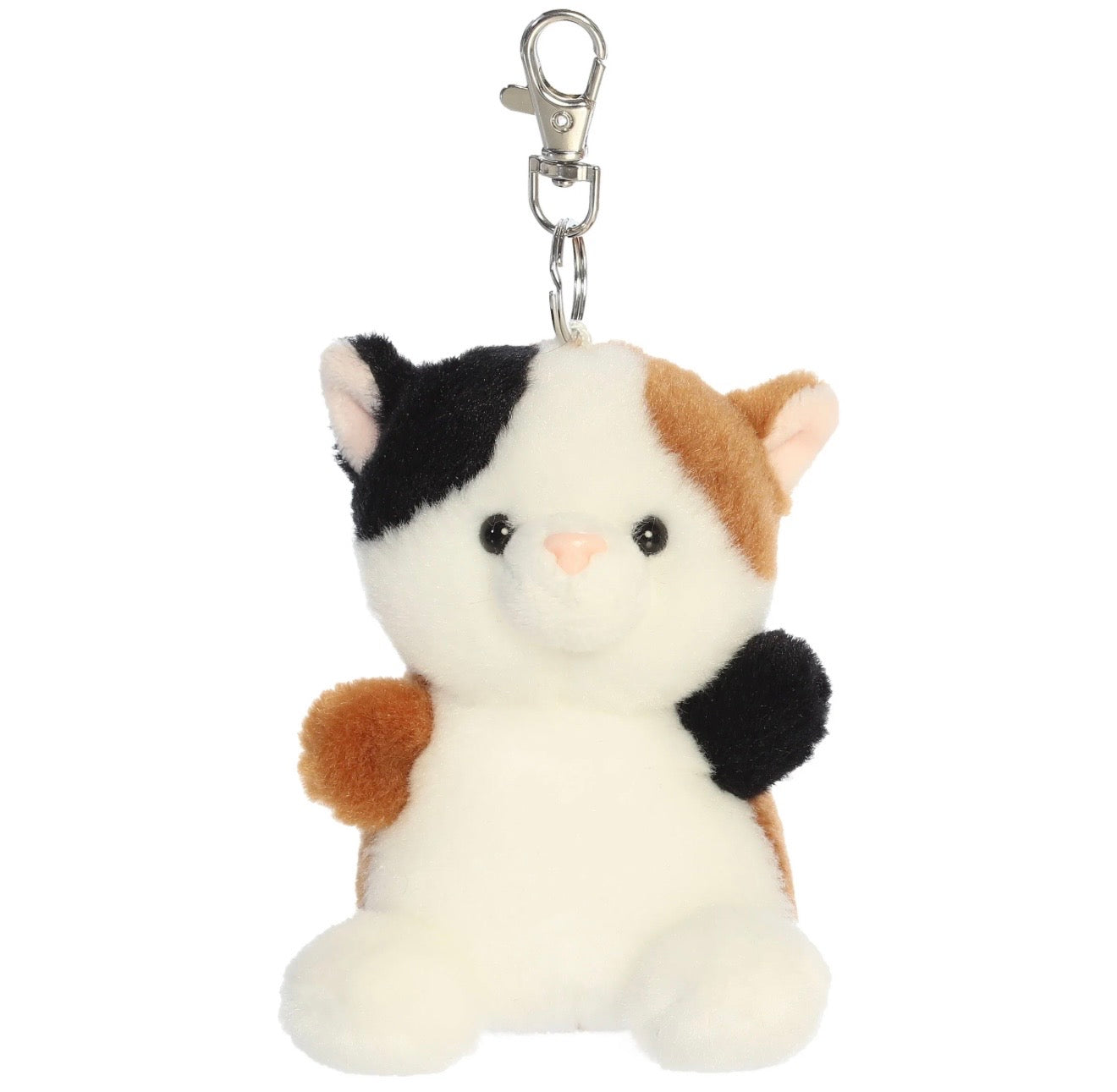 Palm Pals Peebs Calico Cat Clip On Keychain