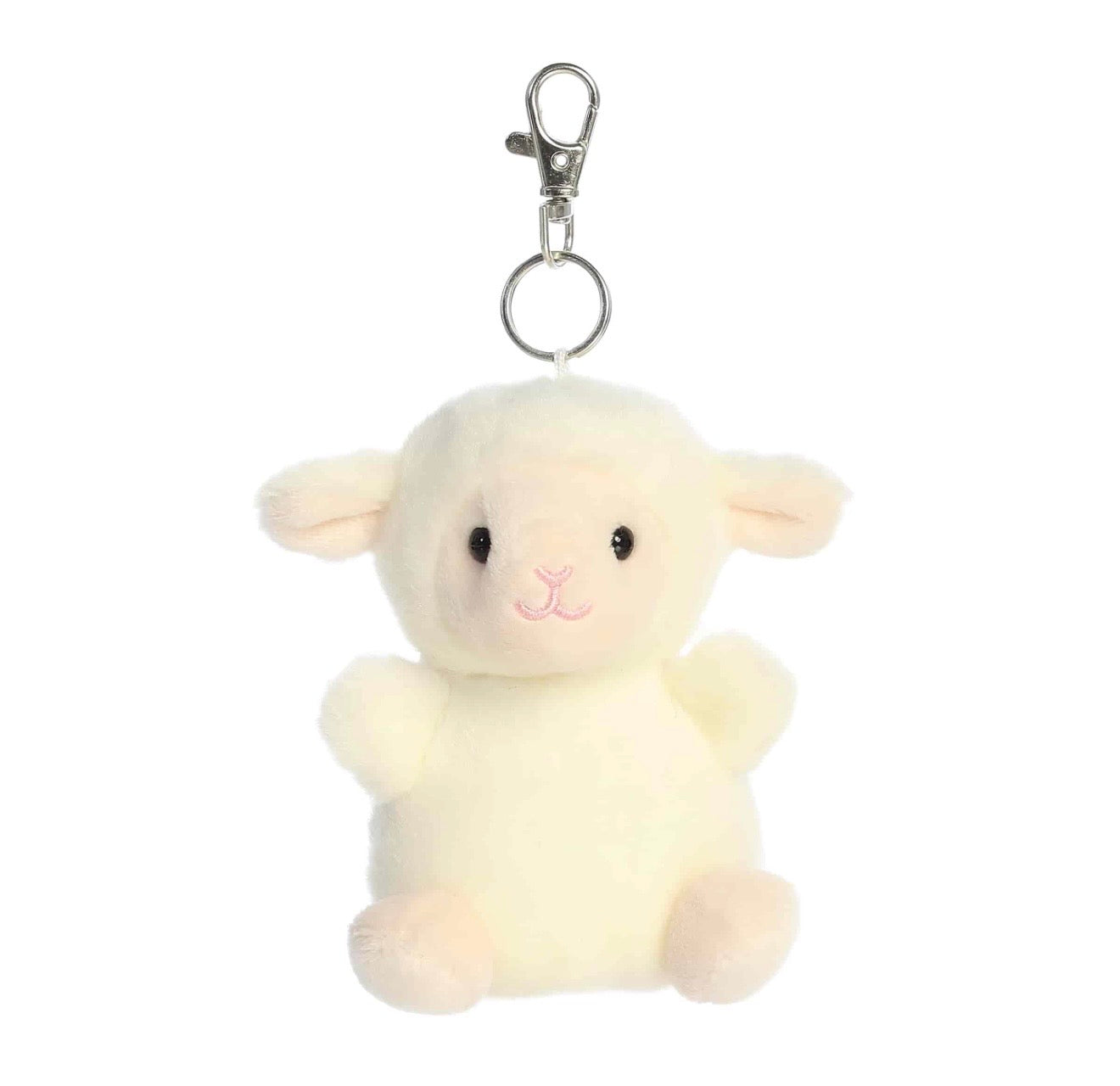 Palm Pals Woolly Lamb Clip On Keychain