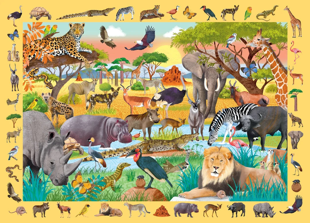 Peter Pauper Safari Seek & Find 100 pc Puzzle