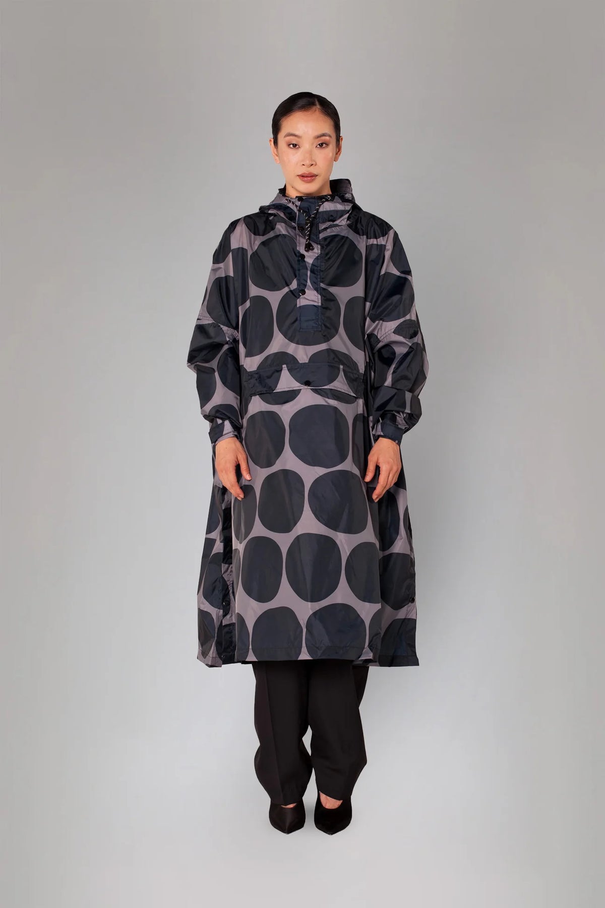 Rainkiss Black Polka Dot Rain Poncho